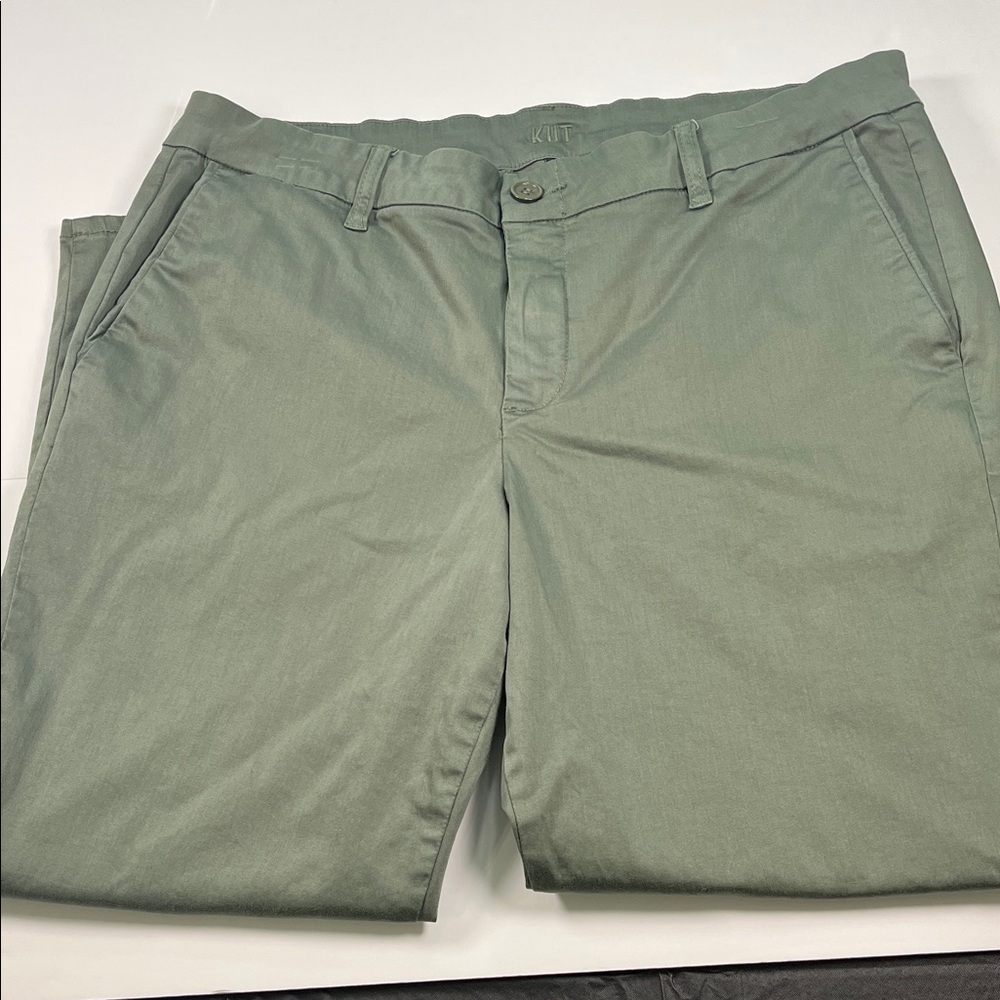Kut From The Kloth Ankle Trouser for Women Olive Green Sz 16W